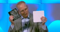 Amazon's Dave Limp with Kindle and Kuiper antenna